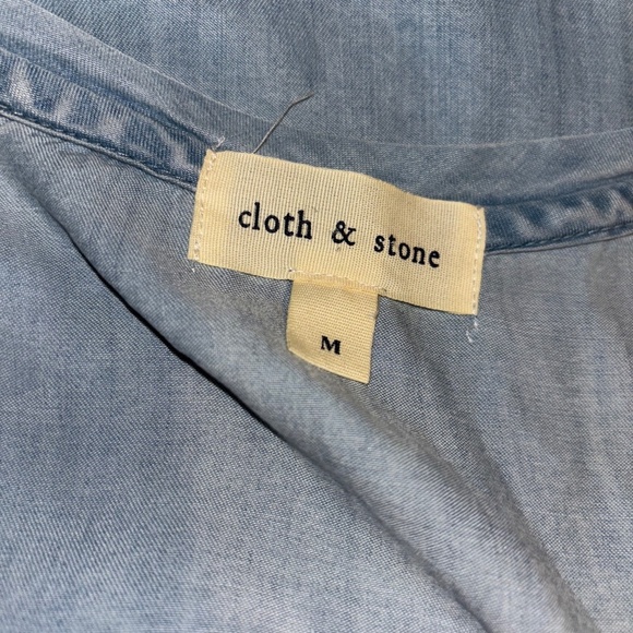 Anthropologie Cloth & Stone size medium denim look tensel too - Picture 5 of 6